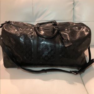 Gucci Duffle Gg Canvas Weekend/ Travel Bag